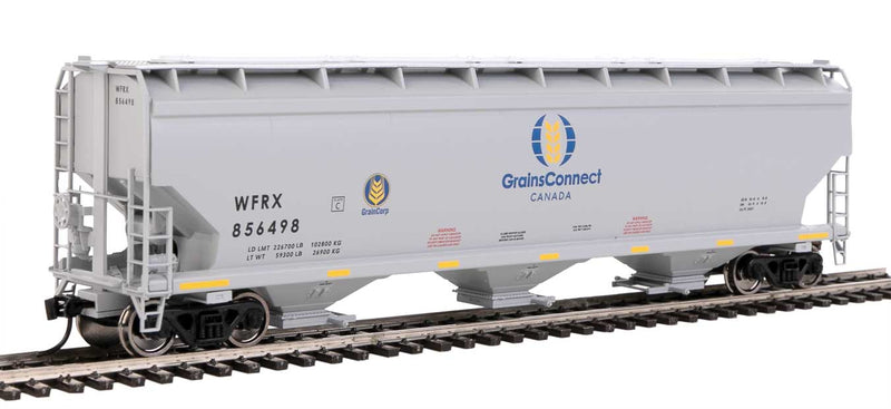 WalthersMainline 910-7730 60' NSC 5150 3-Bay Covered Hopper - Ready to Run -- GrainsConnect WFRX