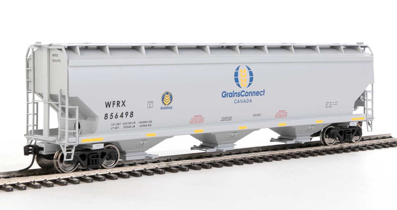 WalthersMainline 910-7730 60' NSC 5150 3-Bay Covered Hopper - Ready to Run -- GrainsConnect WFRX