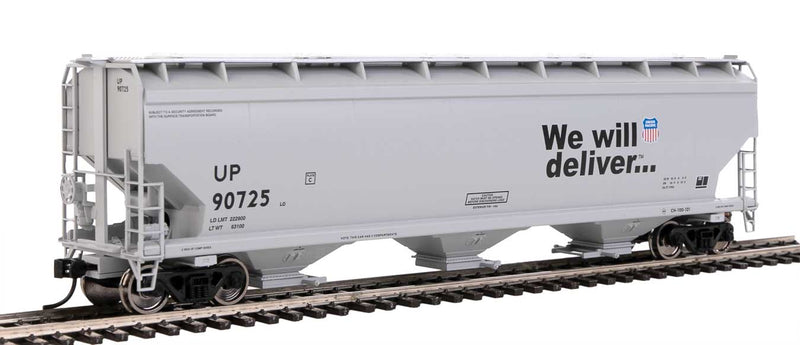 WalthersMainline 910-7734 60' NSC 5150 3-Bay Covered Hopper - Ready to Run -- Union Pacific(R)