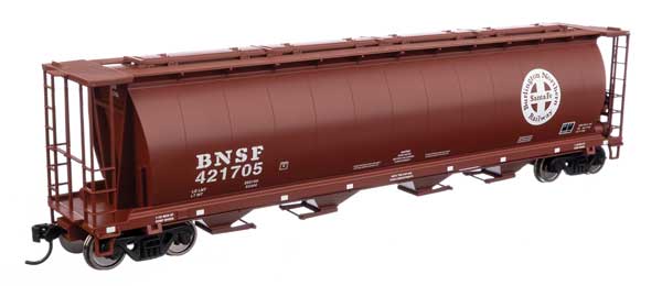 WalthersMainline 910-7873 59' Cylindrical Hopper - Ready to Run -- BNSF