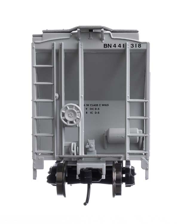 WalthersMainline 910-7975 37' 2980 Cubic-Foot 2-Bay Covered Hopper - Ready to Run -- Burlington Northern