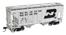 WalthersMainline 910-7977 37' 2980 Cubic-Foot 2-Bay Covered Hopper - Ready to Run -- Burlington Northern