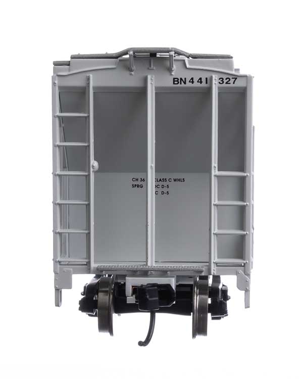 WalthersMainline 910-7977 37' 2980 Cubic-Foot 2-Bay Covered Hopper - Ready to Run -- Burlington Northern