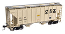 WalthersMainline 910-7980 37' 2980 Cubic-Foot 2-Bay Covered Hopper - Ready to Run -- CSX