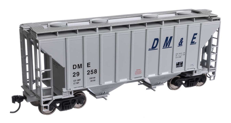 WalthersMainline 910-7984 37' 2980 Cubic-Foot 2-Bay Covered Hopper - Ready to Run -- Dakota, Minnesota & Eastern