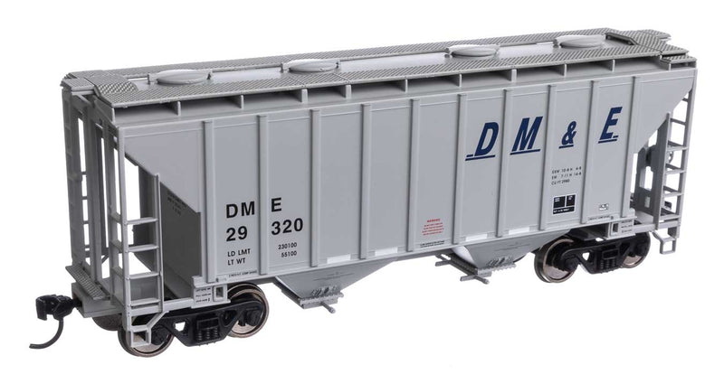 WalthersMainline 910-7985 37' 2980 Cubic-Foot 2-Bay Covered Hopper - Ready to Run -- Dakota, Minnesota & Eastern