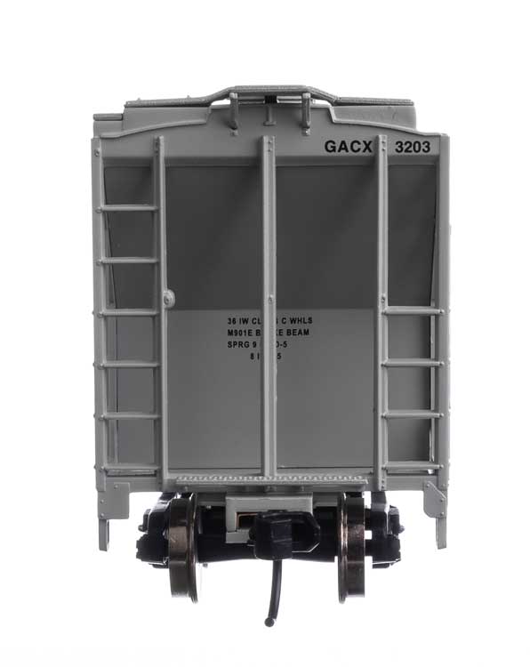 WalthersMainline 910-7986  37' 2980 Cubic-Foot 2-Bay Covered Hopper - Ready to Run -- GATX Corporation GACX