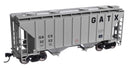 WalthersMainline 910-7987  37' 2980 Cubic-Foot 2-Bay Covered Hopper - Ready to Run -- GATX Corporation GACX