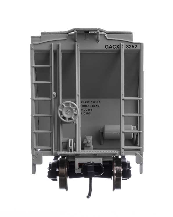 WalthersMainline 910-7987  37' 2980 Cubic-Foot 2-Bay Covered Hopper - Ready to Run -- GATX Corporation GACX