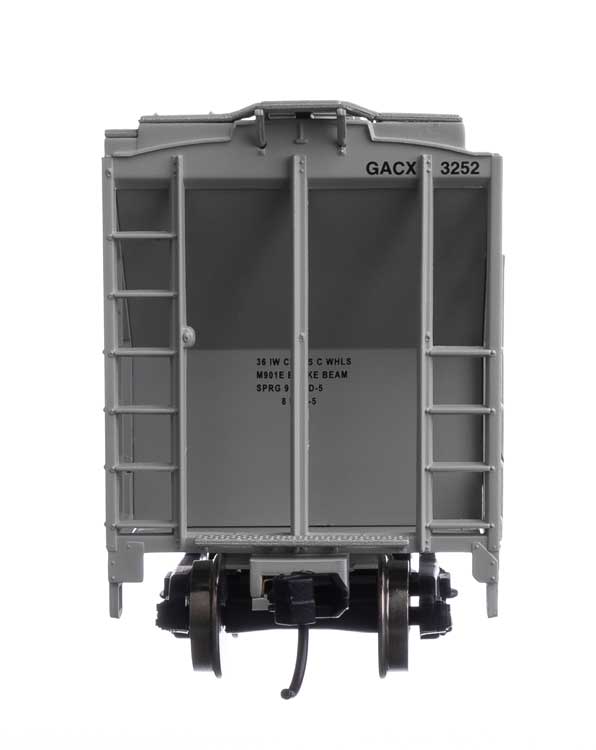 WalthersMainline 910-7987  37' 2980 Cubic-Foot 2-Bay Covered Hopper - Ready to Run -- GATX Corporation GACX