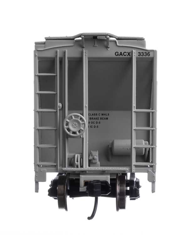 WalthersMainline 910-7989  37' 2980 Cubic-Foot 2-Bay Covered Hopper - Ready to Run -- GATX Corporation GACX