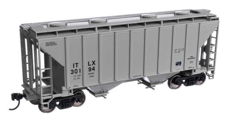 WalthersMainline 910-7991 37' 2980 Cubic-Foot 2-Bay Covered Hopper - Ready to Run -- GE Rail Services Corporation ITLX