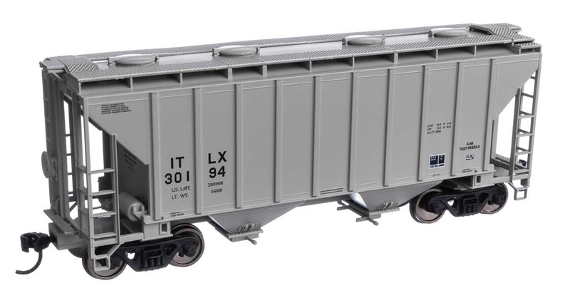 WalthersMainline 910-7991 37' 2980 Cubic-Foot 2-Bay Covered Hopper - Ready to Run -- GE Rail Services Corporation ITLX