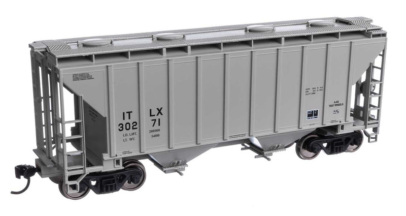 WalthersMainline 910-7992 37' 2980 Cubic-Foot 2-Bay Covered Hopper - Ready to Run -- GE Rail Services Corporation ITLX