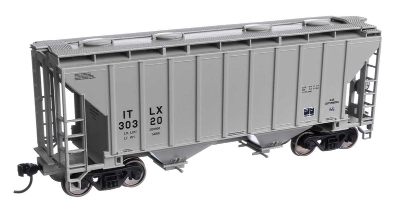 WalthersMainline 910-7993 37' 2980 Cubic-Foot 2-Bay Covered Hopper - Ready to Run -- GE Rail Services Corporation ITLX