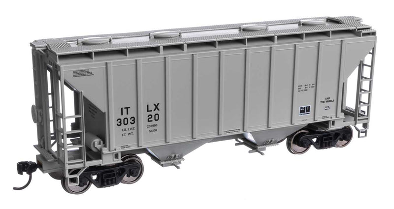 WalthersMainline 910-7993 37' 2980 Cubic-Foot 2-Bay Covered Hopper - Ready to Run -- GE Rail Services Corporation ITLX