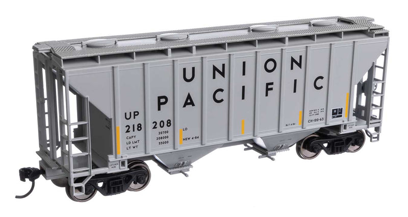 WalthersMainline 910-7994  37' 2980 Cubic-Foot 2-Bay Covered Hopper - Ready to Run -- Union Pacific(R)