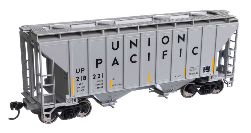 WalthersMainline 910-7995 37' 2980 Cubic-Foot 2-Bay Covered Hopper - Ready to Run -- Union Pacific(R)