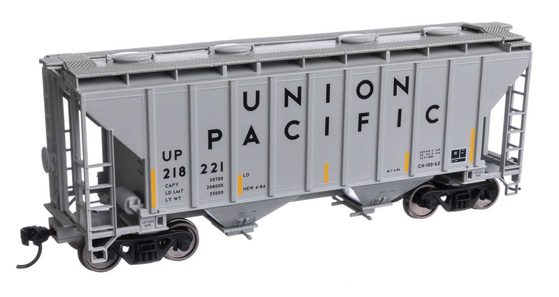 WalthersMainline 910-7995 37' 2980 Cubic-Foot 2-Bay Covered Hopper - Ready to Run -- Union Pacific(R)