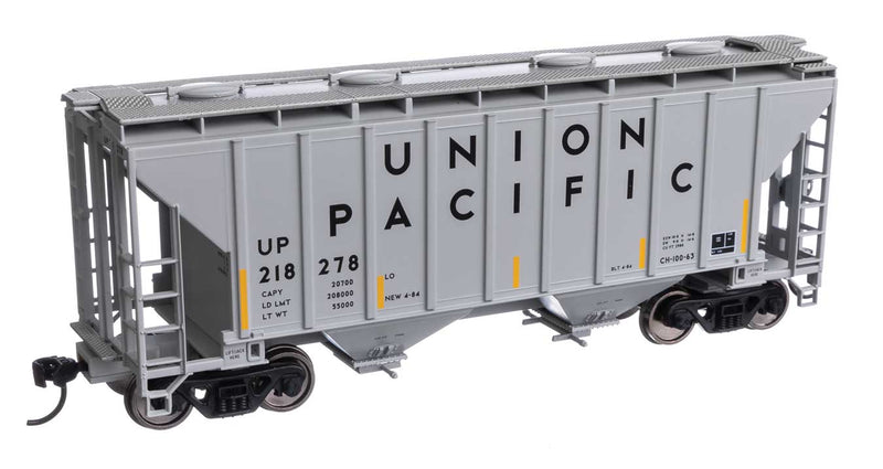 WalthersMainline 910-7997  37' 2980 Cubic-Foot 2-Bay Covered Hopper - Ready to Run -- Union Pacific(R)