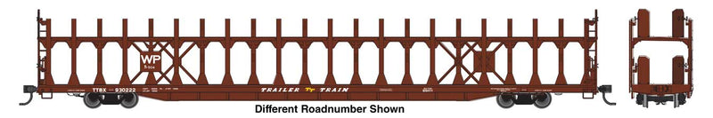 PREORDER WalthersMainline 910-8048 HO 89' Flatcar w/Bi-Level Open Auto Rack - Ready to Run -- Western Pacific