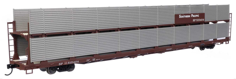 WalthersMainline 910-8125 89' Flatcar w/Bi-Level Shielded Auto Rack - Ready to Run -- Southern Pacific(TM) Rack / Flatcar