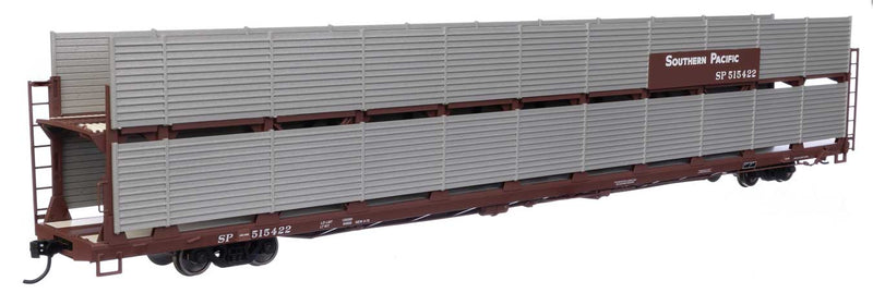 WalthersMainline 910-8126 89' Flatcar w/Bi-Level Shielded Auto Rack - Ready to Run -- Southern Pacific(TM) Rack / Flatcar