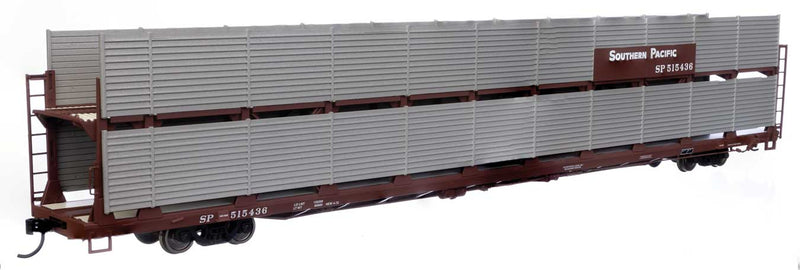 WalthersMainline 910-8127 89' Flatcar w/Bi-Level Shielded Auto Rack - Ready to Run -- Southern Pacific(TM) Rack / Flatcar