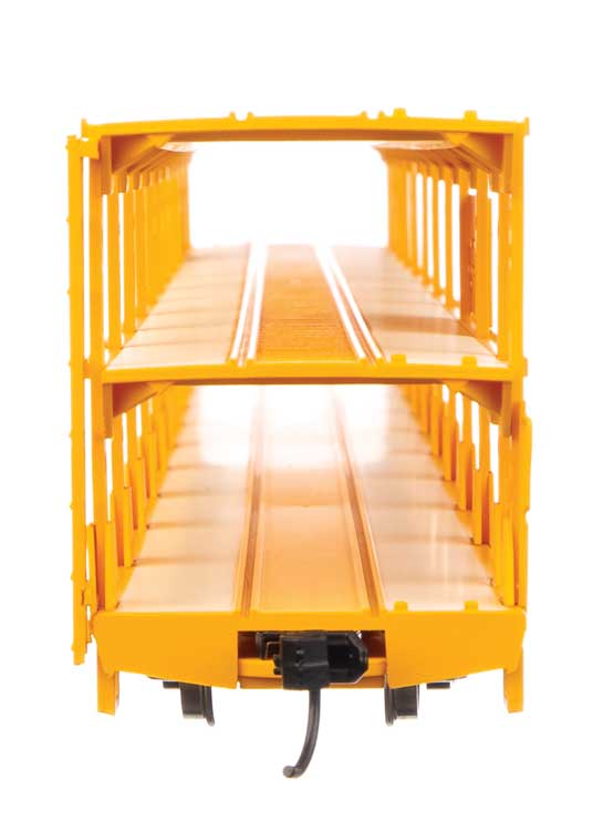WalthersMainline 910-8220 89' Flatcar w/Tri-Level Open Auto Rack - Rea