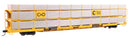 WalthersMainline 910-8305 89' Flatcar w/Tri-Level Shielded Auto Rack - Ready to Run - Chesapeake & Ohio