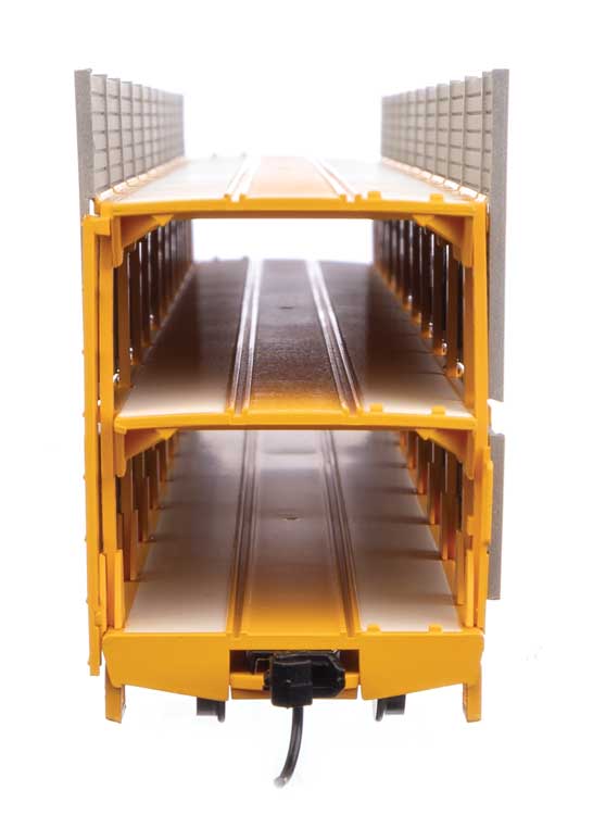 WalthersMainline 910-8305 89' Flatcar w/Tri-Level Shielded Auto Rack - Ready to Run -- Chesapeake & Ohio