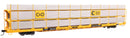 WalthersMainline 910-8307 89' Flatcar w/Tri-Level Shielded Auto Rack - Ready to Run - Chesapeake & Ohio