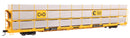 WalthersMainline 910-8308 89' Flatcar w/Tri-Level Shielded Auto Rack - Ready to Run -- Chesapeake & Ohio