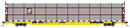 WalthersMainline 910-8310 89' Flatcar w/Tri-Level Shielded Auto Rack - Ready to Run -- Conrail