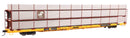 WalthersMainline 910-8312 89' Flatcar w/Tri-Level Shielded Auto Rack - Ready to Run -- Conrail