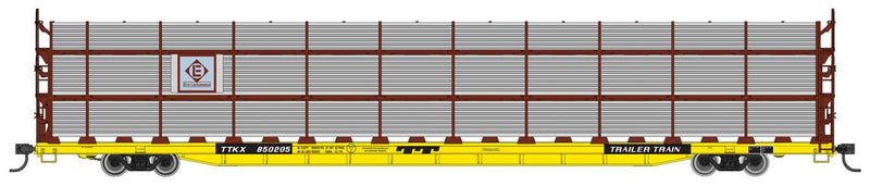 WalthersMainline 910-8315 89' Flatcar w/Tri-Level Shielded Auto Rack - Ready to Run -- Erie Lackawanna