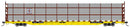 WalthersMainline 910-8316 89' Flatcar w/Tri-Level Shielded Auto Rack - Ready to Run -- Erie Lackawanna