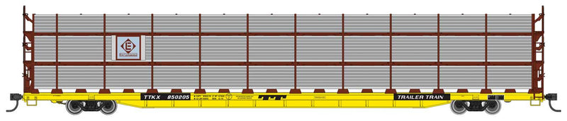 WalthersMainline 910-8316 89' Flatcar w/Tri-Level Shielded Auto Rack - Ready to Run -- Erie Lackawanna