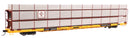 WalthersMainline 910-8314 89' Flatcar w/Tri-Level Shielded Auto Rack - Ready to Run -- Erie Lackawanna