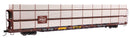 WalthersMainline 910-8318 89' Flatcar w/Tri-Level Shielded Auto Rack - Ready to Run -- Milwaukee Road