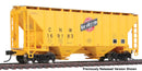 Walthers Mainline HO 910-8503 37' 2980 Cubic-Foot 2-Bay Covered Hopper, Chicago & North Western