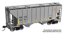 Walthers Mainline HO 910-8508 37' 2980 Cubic-Foot 2-Bay Covered Hopper, ERCX
