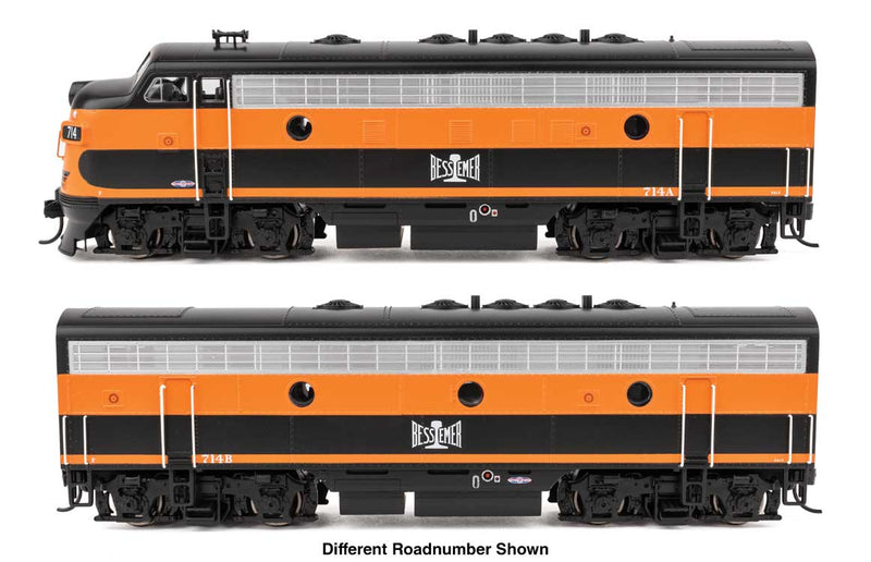 PREORDER WalthersMainline 910-11401 HO EMD F7 A-B Set - Standard DC -- Bessemer & Lake Erie