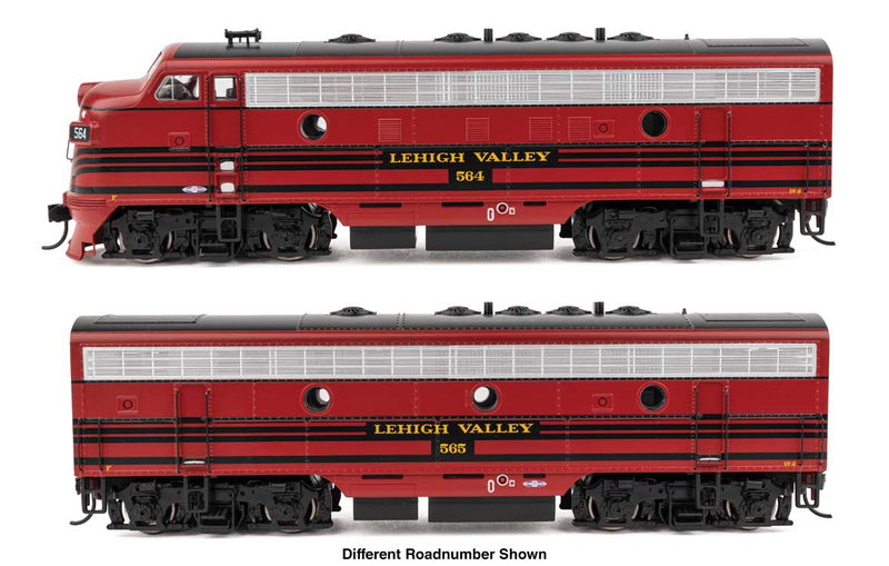 WalthersMainline 910-21407 HO EMD F7 A-B Set - ESU Sound and DCC -- Lehigh Valley