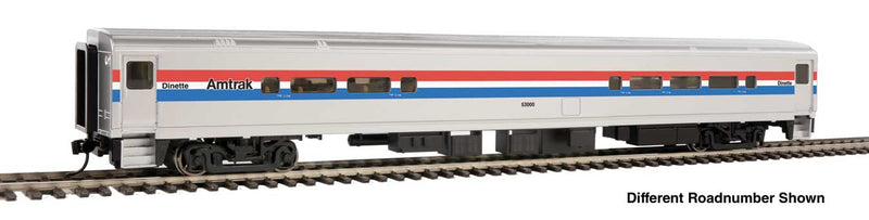 PREORDER WalthersMainline 910-31065 HO 85' Horizon Cafe/Club Food Service Car - Ready to Run -- Amtrak(R) Phase III (Wide Stripes)