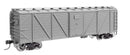 Walthers Mainline HO 910-40350 40' ARA Single Sheathed Boxcar with Dreadnaught Ends, Undecorated