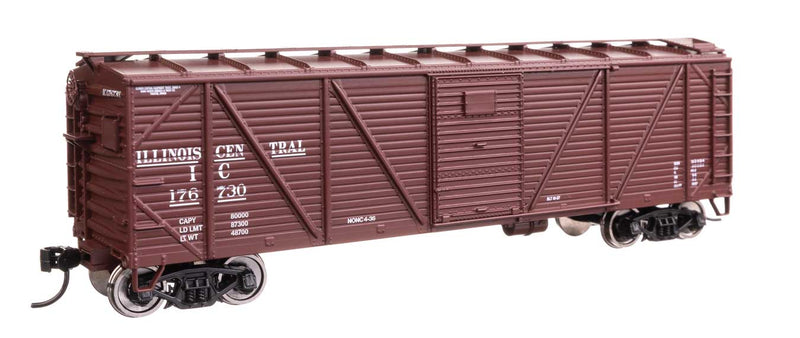 Walthers Mainline HO 910-40363 40' ARA Single Sheathed Boxcar with Dreadnaught Ends, Illinois Central