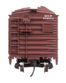 Walthers Mainline HO 910-40372 40' ARA Single Sheathed Boxcar with Dreadnaught Ends, Milwaukee Road