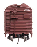 Walthers Mainline HO 910-40373 40' ARA Single Sheathed Boxcar with Dreadnaught Ends, Milwaukee Road
