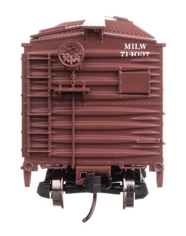 Walthers Mainline HO 910-40373 40' ARA Single Sheathed Boxcar with Dreadnaught Ends, Milwaukee Road
